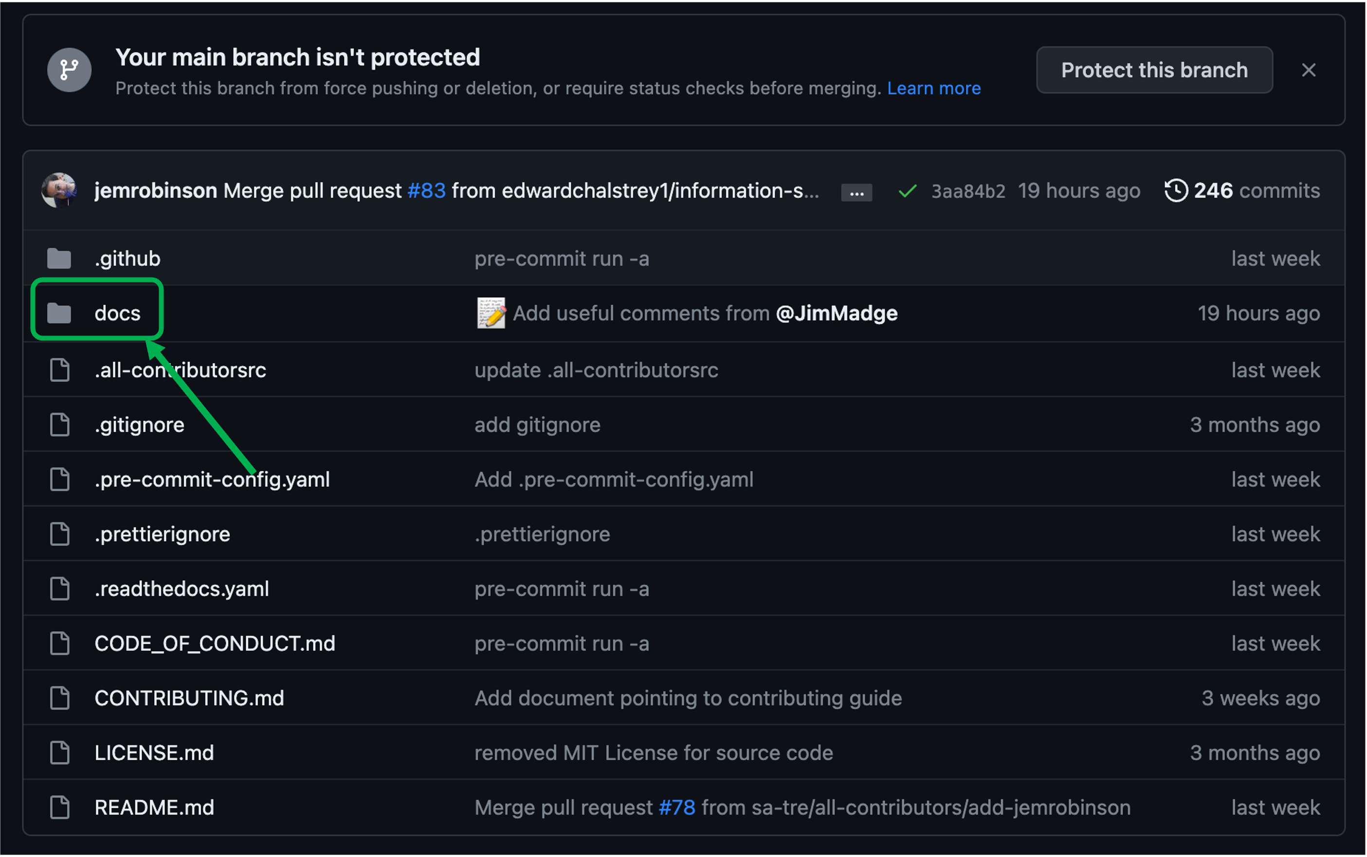 SATRE repository docs directory